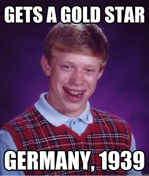 Gets a gold star Germany, 1939  