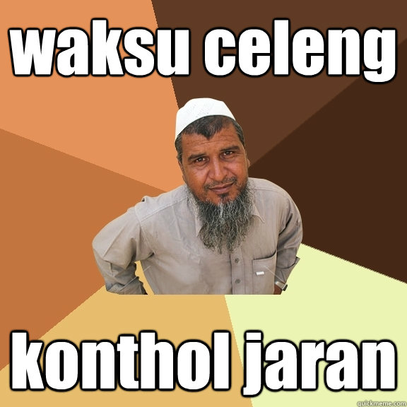 waksu celeng konthol jaran  Ordinary Muslim Man