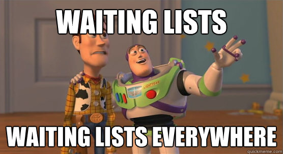 Waiting lists waiting lists everywhere  Toy Story Everywhere