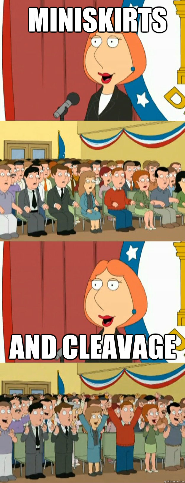 Miniskirts and Cleavage  Lois Griffin