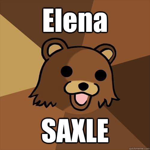 Elena SAXLE - Elena SAXLE  Pedobear