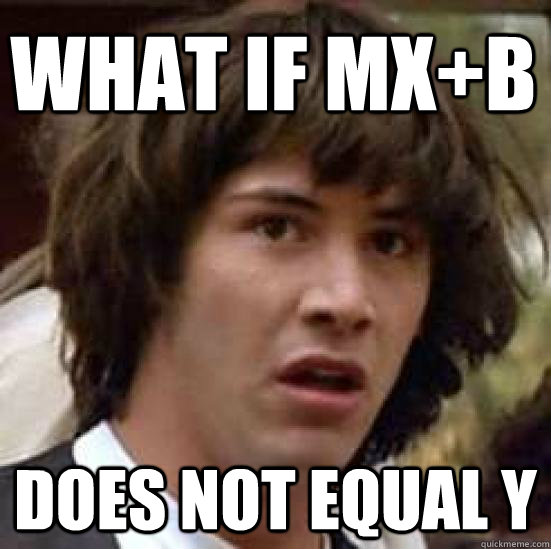 What if mx+b does not equal y  conspiracy keanu