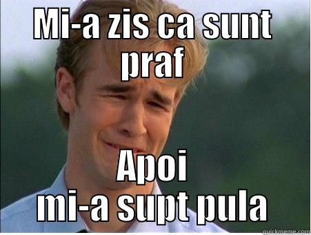 MI-A ZIS CA SUNT PRAF APOI MI-A SUPT PULA 1990s Problems