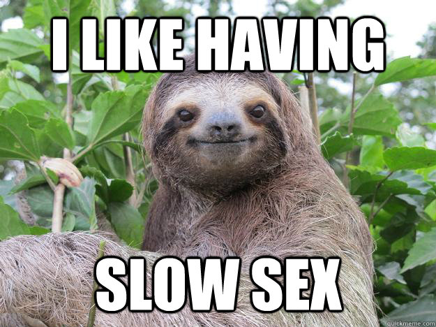 I Like Having Slow Sex Stoned Sloth Quickmeme