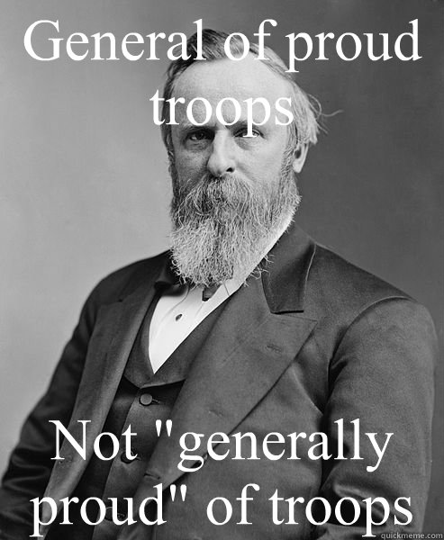 General of proud troops Not 