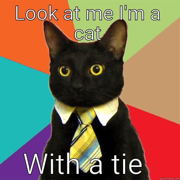 Harry Potter cat - LOOK AT ME I'M A CAT WITH A TIE  Business Cat