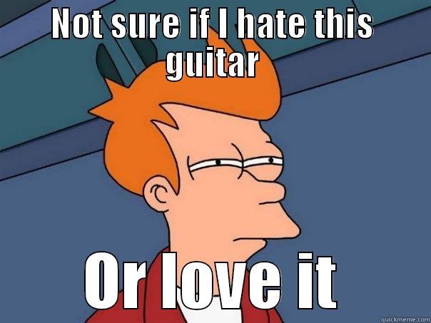 NOT SURE IF I HATE THIS GUITAR OR LOVE IT Futurama Fry