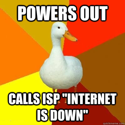 Powers Out Calls ISP 