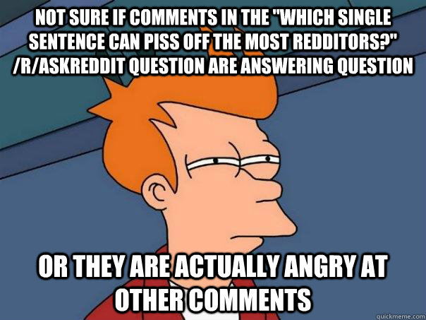 Not sure if comments in the 