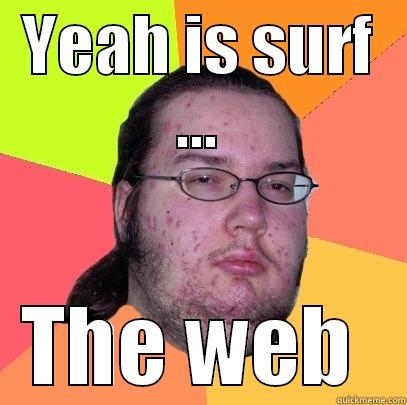 YEAH IS SURF ... THE WEB  Butthurt Dweller