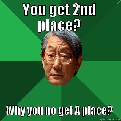 YOU GET 2ND PLACE? WHY YOU NO GET A PLACE? High Expectations Asian Father