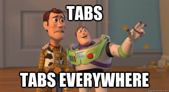 TABS TABS everywhere  Toy Story Everywhere