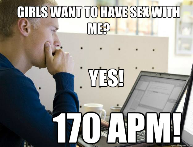 Girls want to have sex with me? Yes! 170 APM! - Girls want to have sex with me? Yes! 170 APM!  Programmer