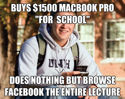 Buys $1500 Macbook pro 