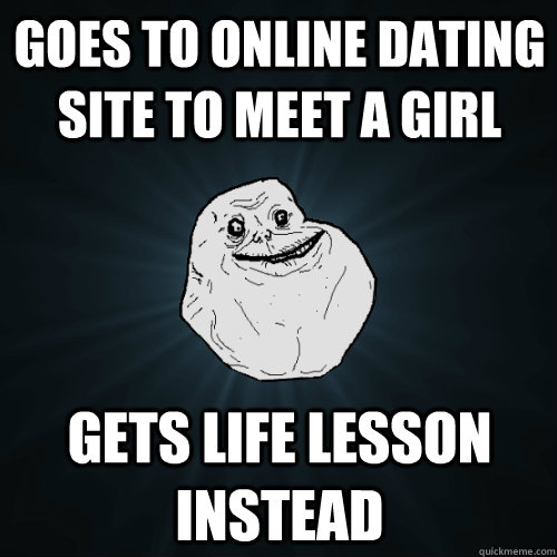 goes to online dating site to meet a girl gets life lesson instead  Forever Alone