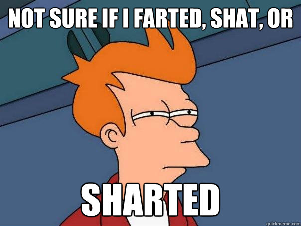 Not sure if I farted, shat, or sharted - Not sure if I farted, shat, or sharted  Futurama Fry