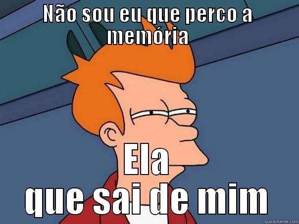 NÃO SOU EU QUE PERCO A MEMÓRIA ELA QUE SAI DE MIM Futurama Fry