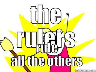 THE RULERS RULE ALL THE OTHERS All The Things