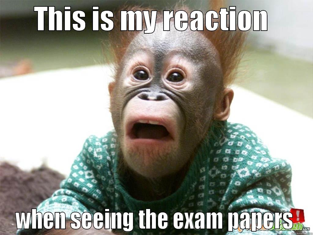 THIS IS MY REACTION  WHEN SEEING THE EXAM PAPERS Misc