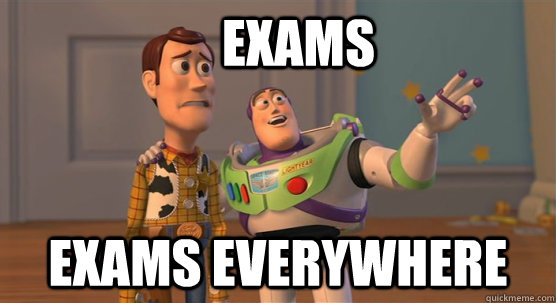     Exams Exams everywhere  Toy Story Everywhere