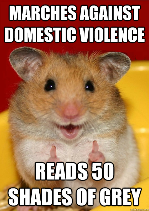 marches against domestic violence reads 50 shades of grey   