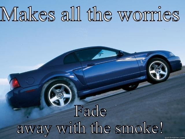 Mustang burnout - MAKES ALL THE WORRIES  FADE AWAY WITH THE SMOKE! Misc