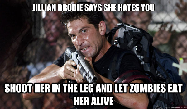 Jillian Brodie says she hates you shoot her in the leg and let zombies eat her alive  Insane Shane