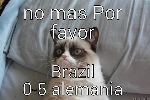 NO MAS POR FAVOR BRAZIL 0-5 ALEMANIA Grumpy Cat