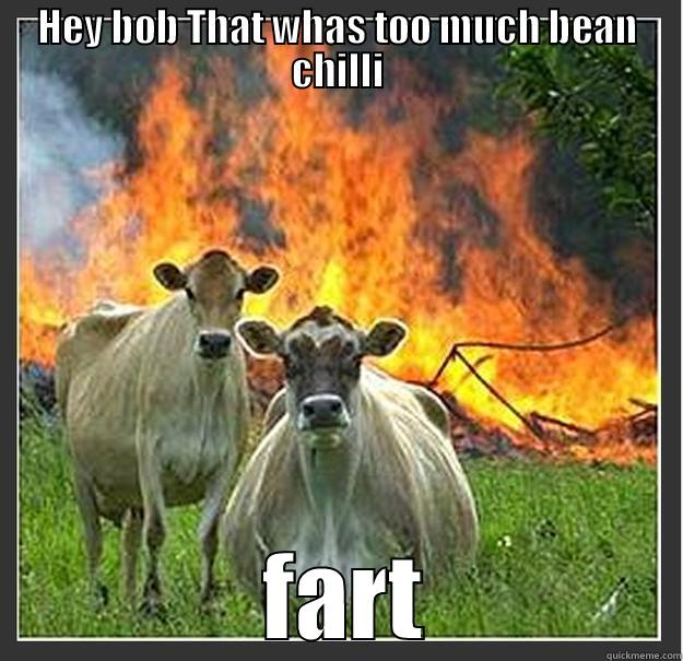 farting cows - HEY BOB THAT WHAS TOO MUCH BEAN CHILLI  FART Evil cows