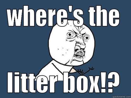 WHERE'S THE LITTER BOX!? Y U No