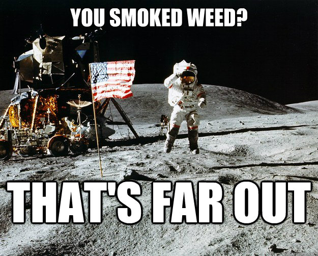 You Smoked Weed? That's far out - You Smoked Weed? That's far out  Unimpressed Astronaut