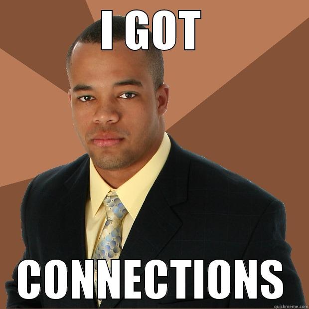 cONNECTIONS MAN - I GOT CONNECTIONS Successful Black Man