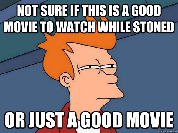 Not sure if this is a good movie to watch while stoned Or just a good movie  Futurama Fry