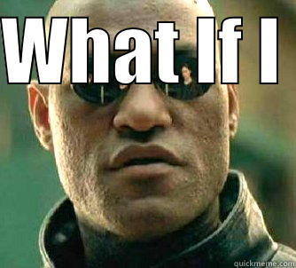 WHAT IF I   Matrix Morpheus