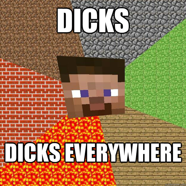 dicks dicks everywhere  Minecraft