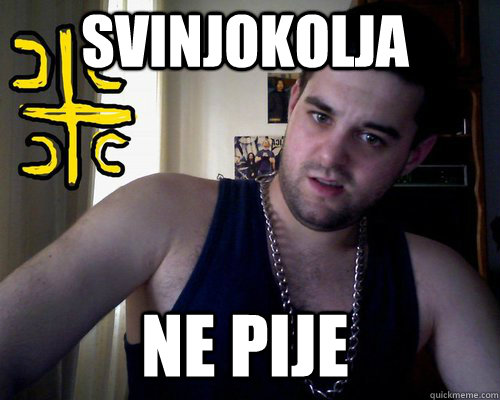 svinjokolja ne pije  good serb guy