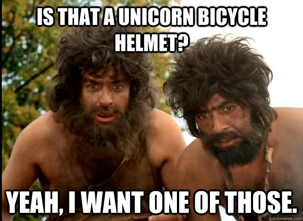 Is that a Unicorn Bicycle helmet? Yeah, I want one of those. - Is that a Unicorn Bicycle helmet? Yeah, I want one of those.  robbie