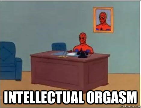 intellectual orgasm  Spiderman Desk