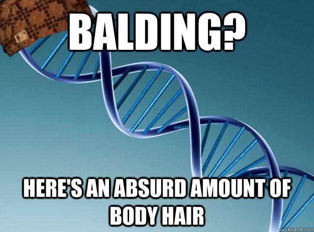 Balding? Here's an absurd amount of body hair - Balding? Here's an absurd amount of body hair  Scumbag Genetics