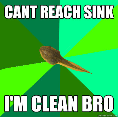 cant reach sink i'm clean bro - cant reach sink i'm clean bro  Foul Child Tadpole