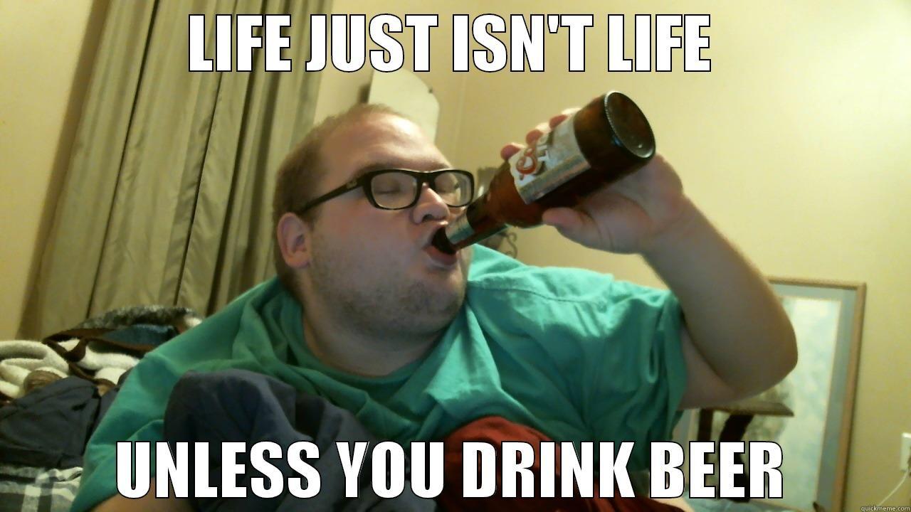 Drinking Beer - LIFE JUST ISN'T LIFE UNLESS YOU DRINK BEER Misc