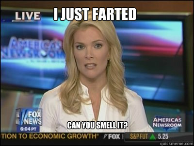 I just farted Can you smell it?  Megyn Kelly