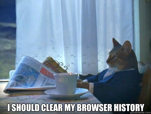 I should clear my browser history - I should clear my browser history  Misc