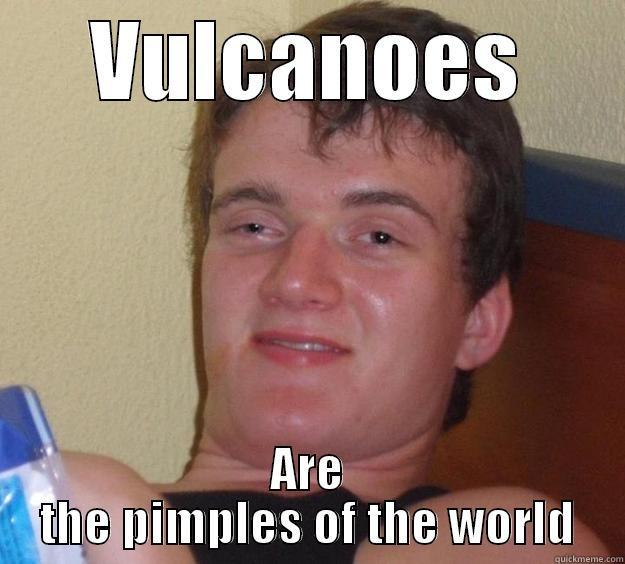 VULCANOES ARE THE PIMPLES OF THE WORLD 10 Guy