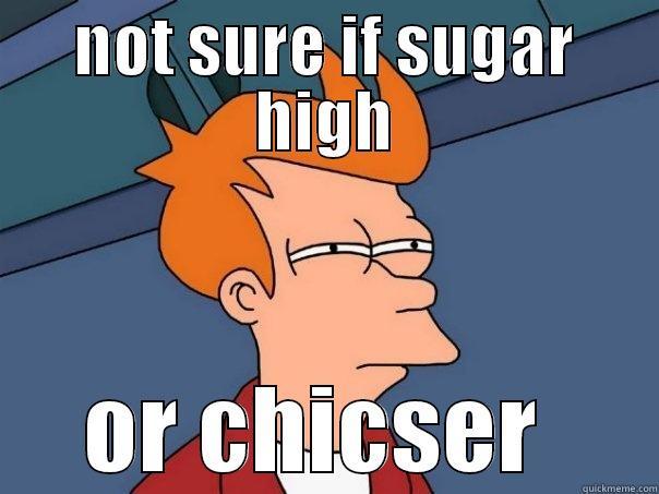 NOT SURE IF SUGAR HIGH OR CHICSER  Futurama Fry