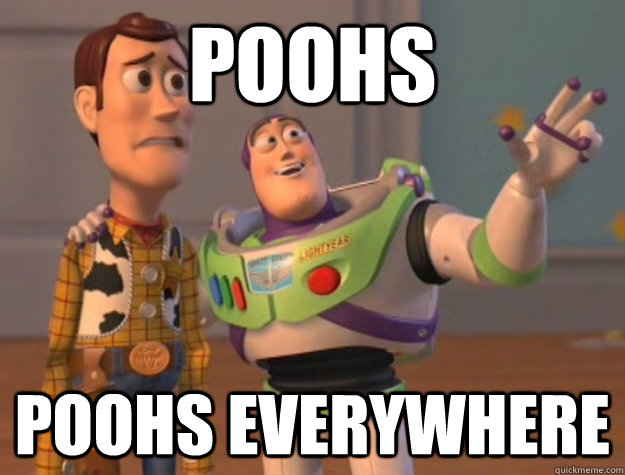 poohs poohs everywhere  Buzz Lightyear