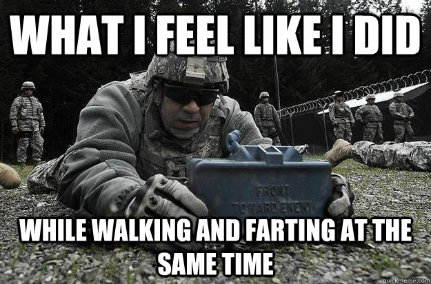 What i feel like i did while walking and farting at the same time  Claymore