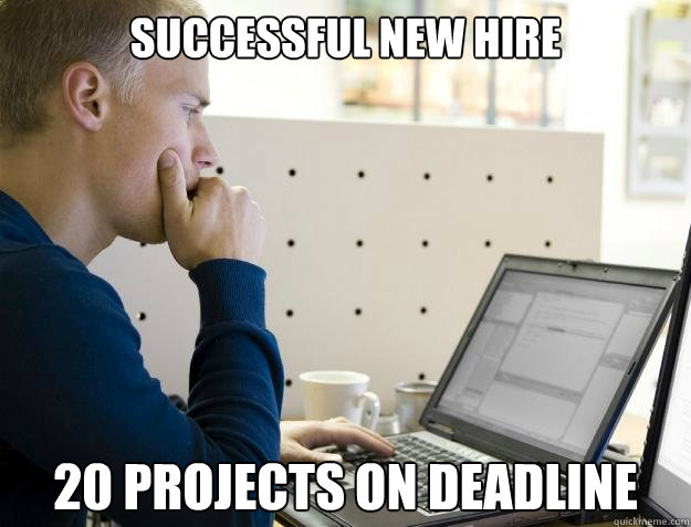 successful new hire 20 projects on deadline - successful new hire 20 projects on deadline  Programmer