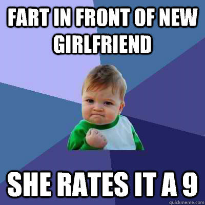 FART in front of new girlfriend She rates it a 9  