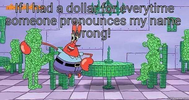 The Nerve -  IF I HAD A DOLLAR FOR EVERYTIME SOMEONE PRONOUNCES MY NAME WRONG!   Misc